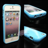 Sky Blue Color TPU Silicone Phone Case Soft Skin cover For iPhone 5
