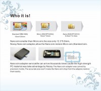 3 adapters Nano SIM & Micro SIM & Standard SIM card adapters for iphone 5